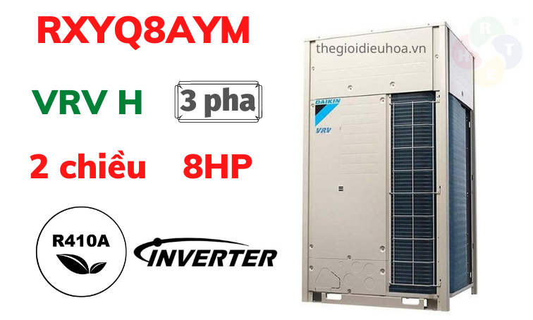 DAIKIN VRV H 8HP RXYQ8AYM không chỉ đảm bảo sự thoải mái và tiết kiệm năng lượng mà còn được hỗ trợ bởi bảo hành đáng tin cậy từ DAIKIN. Sản phẩm này nhập khẩu từ Thái Lan và có sẵn tại Công Ty Điều Hòa Thông Gió HRT (Heat Refrigeration Technology) tại Hà Nội, Việt Nam. Đây là đơn vị hàng đầu trong lĩnh vực HVAC, đảm bảo sự chất lượng và dịch vụ chuyên nghiệp cho khách hàng.